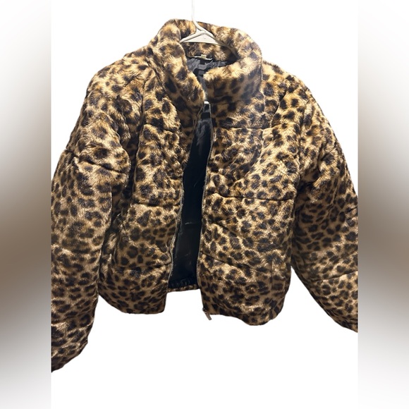 Leopard faux fur jacket - Picture 3 of 10